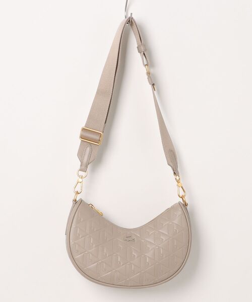 LACOSTE（ラコステ）の「《LACOSTE》MAHEKI MOON BAG（ショルダーバッグ・レディース・ブラック/ベージュ・フリー）」の2枚目の写真