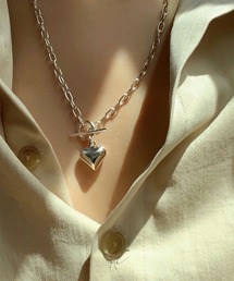 HALEY PESCA/メタルハート　マンテルチェーンネックレス