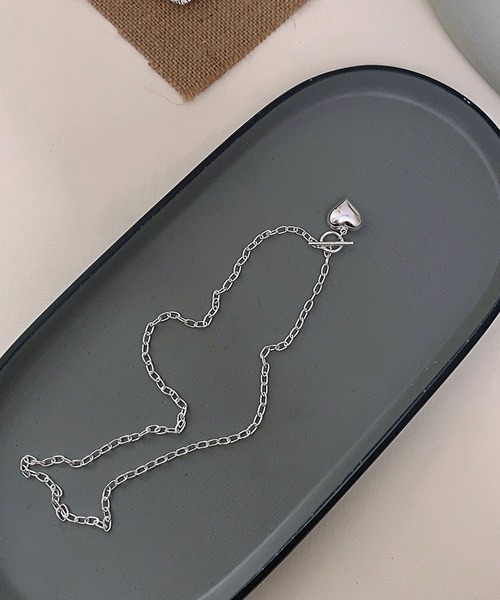 HALEY PESCA（ヘーリーペスカ）の「HALEY PESCA/メタルハート　マンテルチェーンネックレス（ネックレス・レディース・シルバー・FREE）」の6枚目の写真