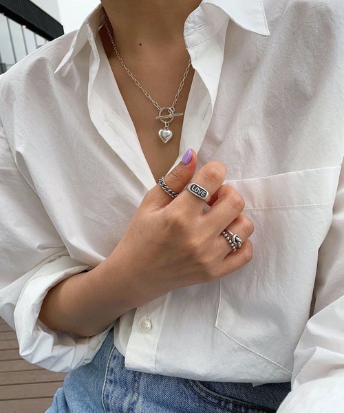 HALEY PESCA（ヘーリーペスカ）の「HALEY PESCA/メタルハート　マンテルチェーンネックレス（ネックレス・レディース・シルバー・FREE）」の18枚目の写真