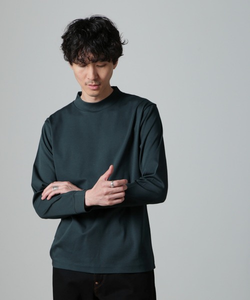 【セール】アンチスメルモックネックTシャツ 長袖（Tシャツ/カットソー）｜nano･universe（ナノユニバース）