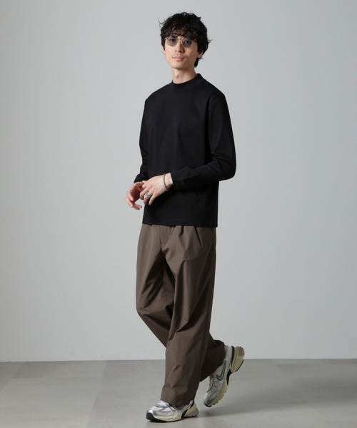 【セール】アンチスメルモックネックTシャツ 長袖（Tシャツ/カットソー）｜nano･universe（ナノユニバース）