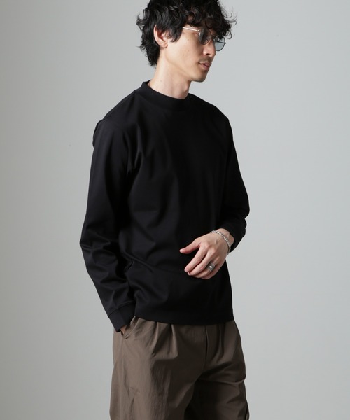 【セール】アンチスメルモックネックTシャツ 長袖（Tシャツ/カットソー）｜nano･universe（ナノユニバース）