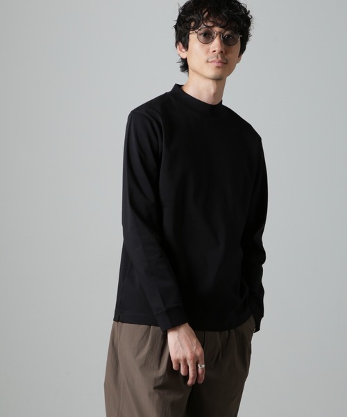 【セール】アンチスメルモックネックTシャツ 長袖（Tシャツ/カットソー）｜nano･universe（ナノユニバース）