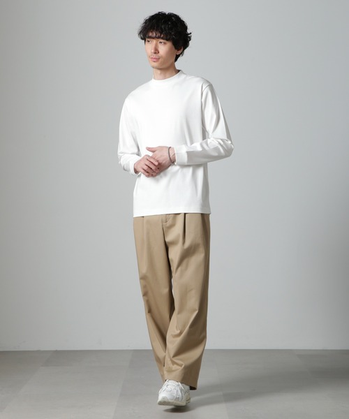 【セール】アンチスメルモックネックTシャツ 長袖（Tシャツ/カットソー）｜nano･universe（ナノユニバース）