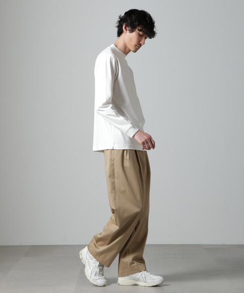 【セール】アンチスメルモックネックTシャツ 長袖（Tシャツ/カットソー）｜nano･universe（ナノユニバース）