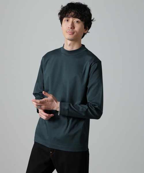 【セール】アンチスメルモックネックTシャツ 長袖（Tシャツ/カットソー）｜nano･universe（ナノユニバース）