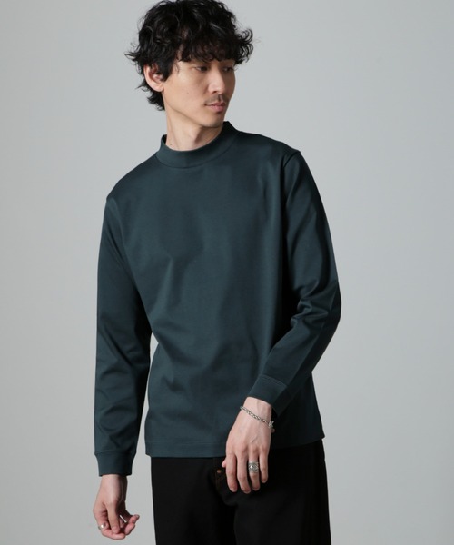 【セール】アンチスメルモックネックTシャツ 長袖（Tシャツ/カットソー）｜nano･universe（ナノユニバース）