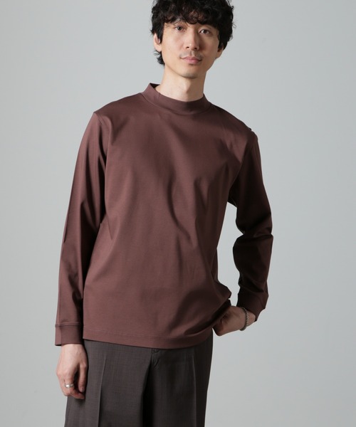 【セール】アンチスメルモックネックTシャツ 長袖（Tシャツ/カットソー）｜nano･universe（ナノユニバース）
