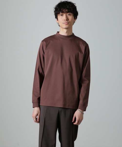 【セール】アンチスメルモックネックTシャツ 長袖（Tシャツ/カットソー）｜nano･universe（ナノユニバース）