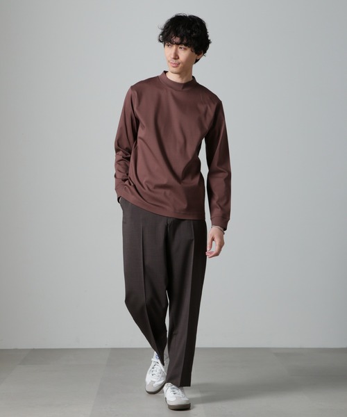 【セール】アンチスメルモックネックTシャツ 長袖（Tシャツ/カットソー）｜nano･universe（ナノユニバース）