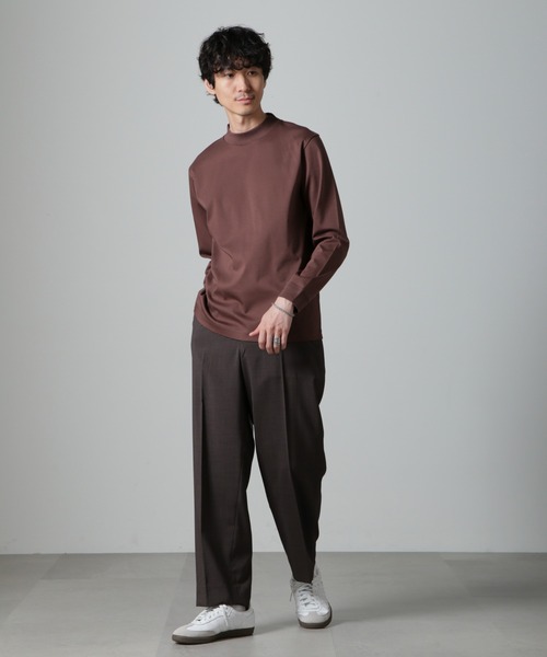 【セール】アンチスメルモックネックTシャツ 長袖（Tシャツ/カットソー）｜nano･universe（ナノユニバース）