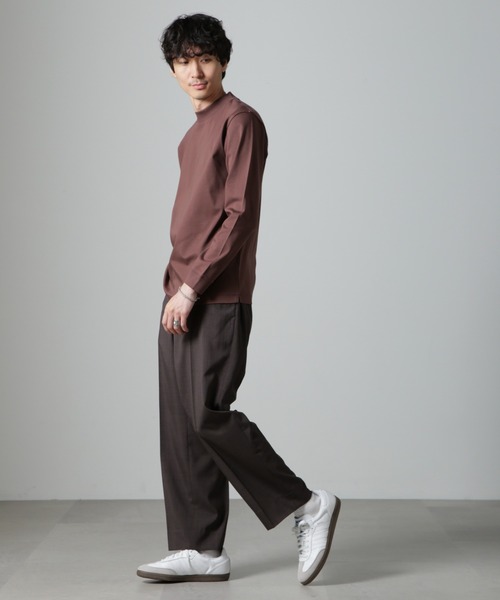 【セール】アンチスメルモックネックTシャツ 長袖（Tシャツ/カットソー）｜nano･universe（ナノユニバース）