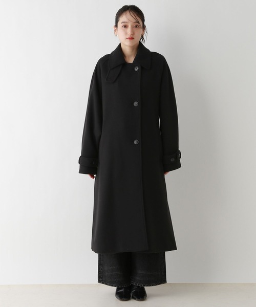 WOOLLYTEC/ウーリーテック＞2WAYスタンドカラーコート（ステンカラー