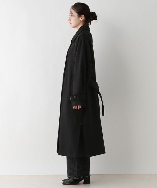 セール】＜WOOLLYTEC/ウーリーテック＞2WAYスタンドカラーコート