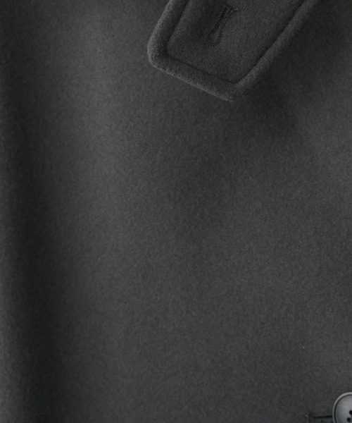 RAGEBLUE（レイジブルー）の「＜WOOLLYTEC/ウーリーテック＞2WAYスタンドカラーコート（ステンカラーコート・レディース・ブラック/グレー/サンドベージュ/ブラウン・FREE/MEDIUM/LARGE）」の17枚目の写真