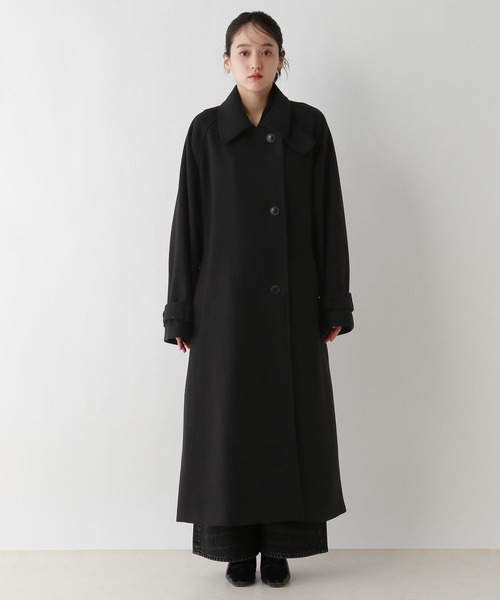 セール】＜WOOLLYTEC/ウーリーテック＞2WAYスタンドカラーコート