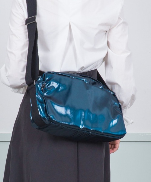 ACOC(アコック)の「【ACOC/アコック】ショルダーバッグ Rectangle Messenger Bag(ショルダーバッグ・レディース・ネイビー/ブラック/シルバー・FREE)」の16枚目の写真