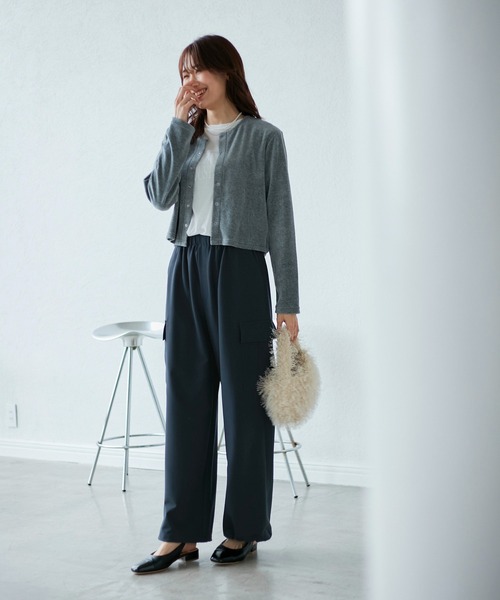 ROPE' PICNIC(ロペピクニック)の「【3サイズ展開】新色追加/イージーカーゴパンツ(カーゴパンツ・レディース・グリーン系その他2/ネイビー/チャコールグレー/ライトグレー/ベージュ・36/38/40)」の14枚目の写真