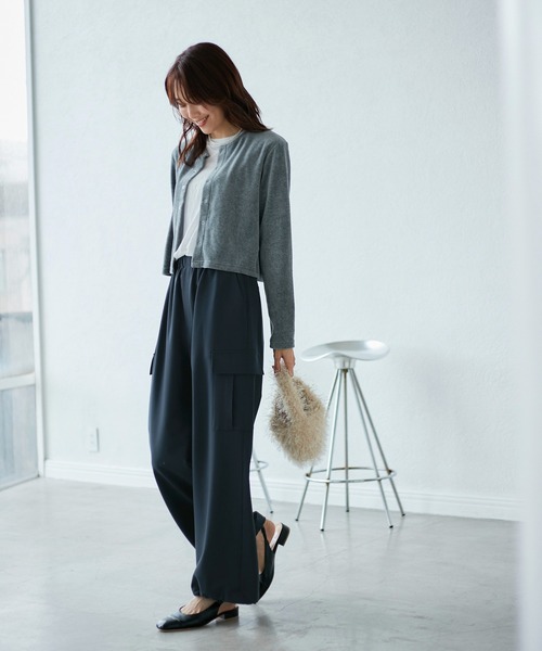 ROPE' PICNIC(ロペピクニック)の「【3サイズ展開】新色追加/イージーカーゴパンツ(カーゴパンツ・レディース・グリーン系その他2/ネイビー/チャコールグレー/ライトグレー/ベージュ・36/38/40)」の15枚目の写真