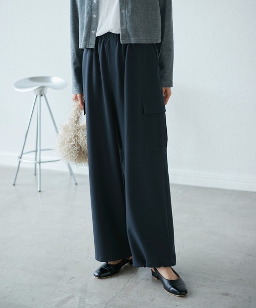 ROPE' PICNIC(ロペピクニック)の「【3サイズ展開】新色追加/イージーカーゴパンツ(カーゴパンツ・レディース・グリーン系その他2/ネイビー/チャコールグレー/ライトグレー/ベージュ・36/38/40)」の17枚目の写真