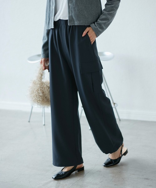 ROPE' PICNIC(ロペピクニック)の「【3サイズ展開】新色追加/イージーカーゴパンツ(カーゴパンツ・レディース・グリーン系その他2/ネイビー/チャコールグレー/ライトグレー/ベージュ・36/38/40)」の18枚目の写真