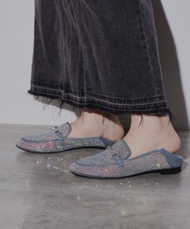 NICAL（ニカル）の「【本革】【NICAL】ラインストーンバブーシュローファー/544305（ローファー）」