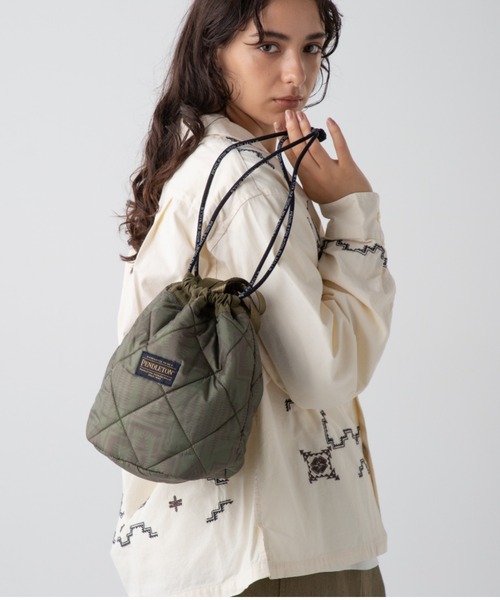 PENDLETON（ペンドルトン）の「QTドローバッグ（ハンドバッグ・メンズ・オリーブドラブ/ベージュ/ブラック系その他・FREE）」の21枚目の写真