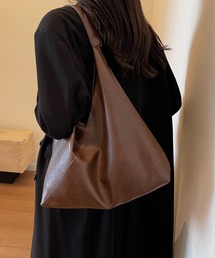 PUレザーシングルショルダーバッグ