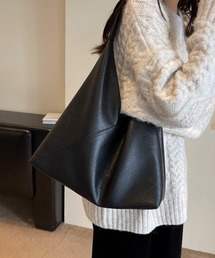 PUレザーシングルショルダーバッグ
