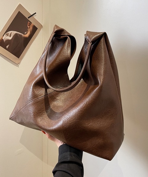 IRADOWL(アイラドール)の「PUレザーシングルショルダーバッグ(ショルダーバッグ・レディース・ブラウン/キャメル/ブラック・FREE)」の12枚目の写真