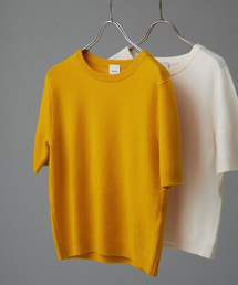 Spick & Span（スピックアンドスパン）の「カシミヤ コンパクト ハーフスリーブニット（ニット/セーター・レディース）」