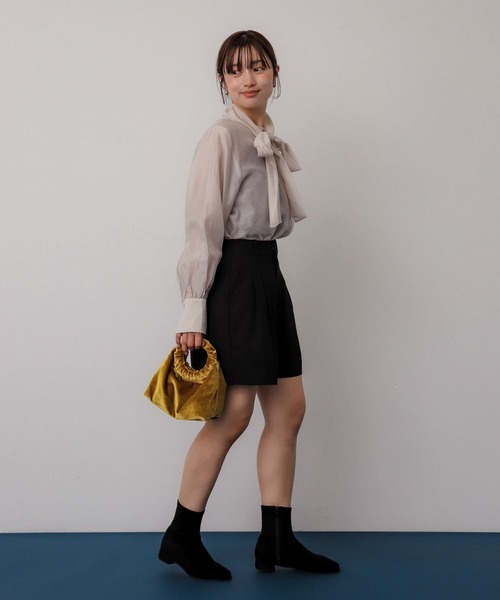 SENSE OF PLACE by URBAN RESEARCH(センスオブプレイスバイアーバンリサーチ)の「2WAYボウタイブラウス(シャツ/ブラウス・レディース・ブラック系その他/ライトベージュ/ブラウン系その他・ONE)」の16枚目の写真
