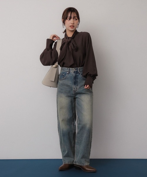SENSE OF PLACE by URBAN RESEARCH(センスオブプレイスバイアーバンリサーチ)の「2WAYボウタイブラウス(シャツ/ブラウス・レディース・ブラック系その他/ライトベージュ/ブラウン系その他・ONE)」の22枚目の写真