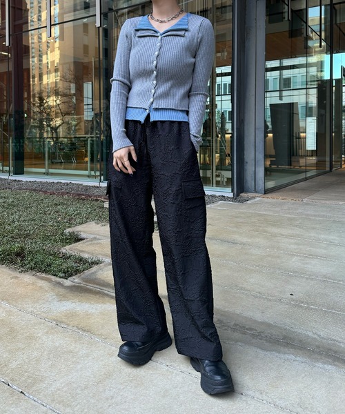 uyu.(ウユ)の「フクレジャガードカーゴパンツ(カーゴパンツ・レディース・ブラック/ブルー/ベージュ系・FREE)」の15枚目の写真