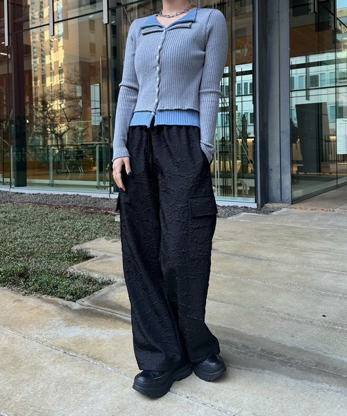 uyu.(ウユ)の「フクレジャガードカーゴパンツ(カーゴパンツ・レディース・ブラック/ブルー/ベージュ系・FREE)」の17枚目の写真