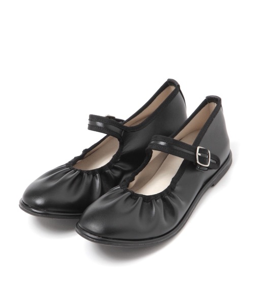 studio CLIP（スタディオクリップ）の「軽らくギャザーパンプス（パンプス・レディース・アイボリー/ブラック・MEDIUM/LARGE）」の3枚目の写真