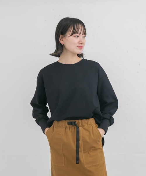 EKAL(エカル)の「AIR FLEX サーマル カットソー(Tシャツ/カットソー・レディース・ブラック/ホワイト/イエロー・ONE)」の3枚目の写真
