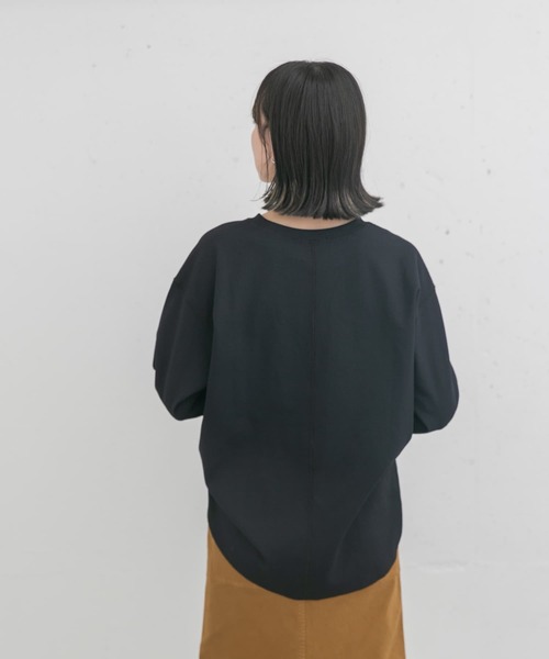 EKAL(エカル)の「AIR FLEX サーマル カットソー(Tシャツ/カットソー・レディース・ブラック/ホワイト/イエロー・ONE)」の6枚目の写真