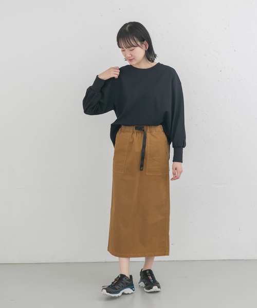 EKAL(エカル)の「AIR FLEX サーマル カットソー(Tシャツ/カットソー・レディース・ブラック/ホワイト/イエロー・ONE)」の7枚目の写真