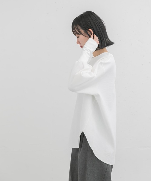 EKAL(エカル)の「AIR FLEX サーマル カットソー(Tシャツ/カットソー・レディース・ブラック/ホワイト/イエロー・ONE)」の10枚目の写真
