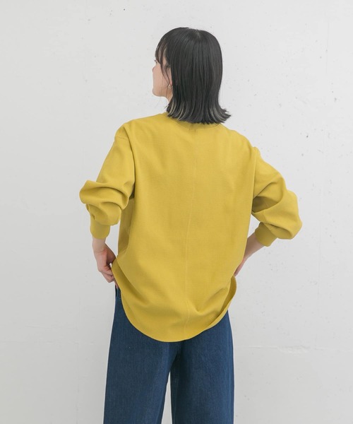EKAL(エカル)の「AIR FLEX サーマル カットソー(Tシャツ/カットソー・レディース・ブラック/ホワイト/イエロー・ONE)」の14枚目の写真