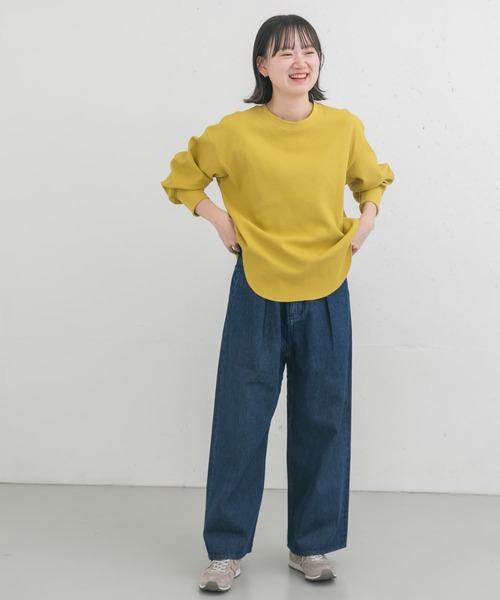 EKAL(エカル)の「AIR FLEX サーマル カットソー(Tシャツ/カットソー・レディース・ブラック/ホワイト/イエロー・ONE)」の15枚目の写真