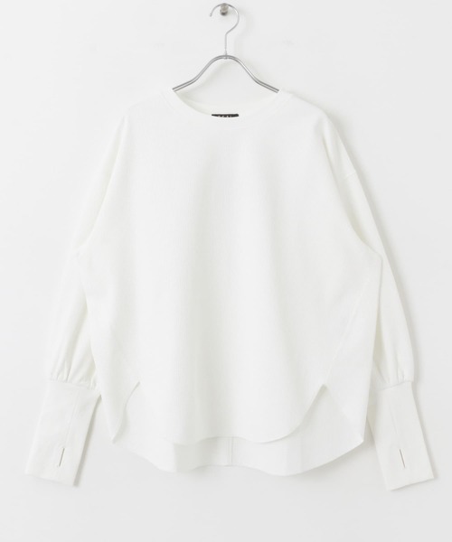 EKAL(エカル)の「AIR FLEX サーマル カットソー(Tシャツ/カットソー・レディース・ブラック/ホワイト/イエロー・ONE)」の17枚目の写真