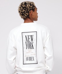 《WEB&DEPOT限定》"TAPESTORY OF NEWYORK" CREWNECK SWEAT / "タペストリー オブ ニューヨーク" クルーネック スウェット / AVIREX / アヴィレックス