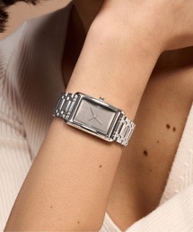 OLIVIA BURTON | 「OLIVIA BURTON/オリビアバートン」クラシックス - 23mm グローブ ダブグレー&シルバーブレスレット(アナログ腕時計)