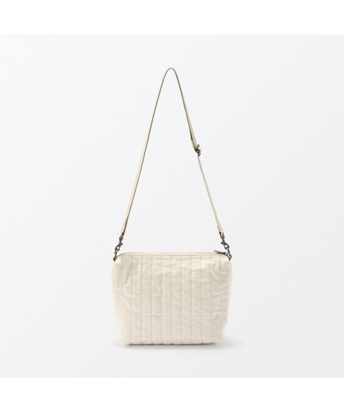 MUJI Labo（ムジラボ）の「〔MUJI Labo〕和紙混ショルダーバッグ（ショルダーバッグ・メンズ・キナリ/ブラック・ONE SIZE）」の4枚目の写真