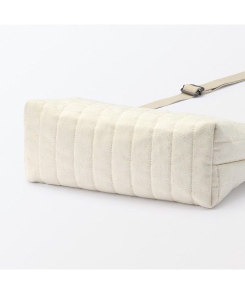 MUJI Labo（ムジラボ）の「〔MUJI Labo〕和紙混ショルダーバッグ（ショルダーバッグ・メンズ・キナリ/ブラック・ONE SIZE）」の6枚目の写真
