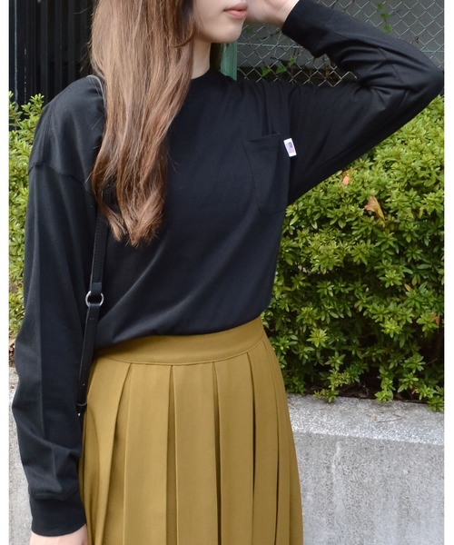 spiritoso(スピリトーゾ)の「USAコットン ロンT(Tシャツ/カットソー・レディース・ベージュ/パープル/ブルー系/ブラック/カーキ・FREE)」の8枚目の写真