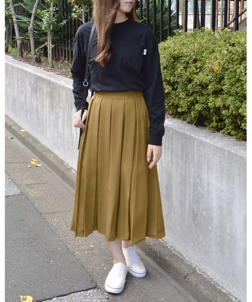 spiritoso(スピリトーゾ)の「USAコットン ロンT(Tシャツ/カットソー・レディース・ベージュ/パープル/ブルー系/ブラック/カーキ・FREE)」の9枚目の写真